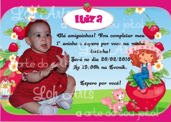 Convite de Aniversário Infantil
