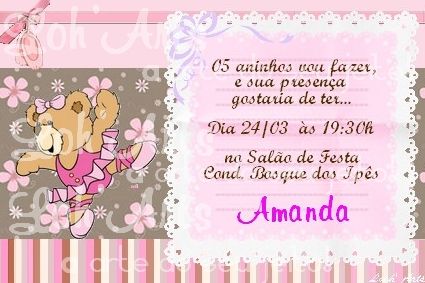 Convite de Aniversário Infantil