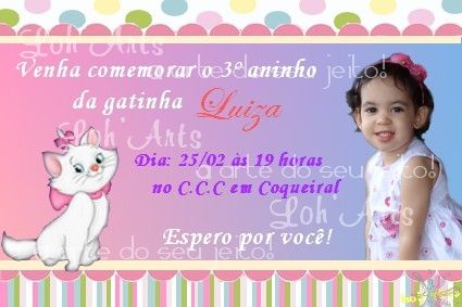 Convite de Aniversário Infantil