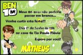 Convite de Aniversário Infantil